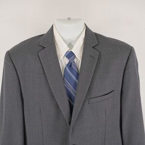 Joseph Abboud Wool Blend Gray 2 Button Blazer 42R